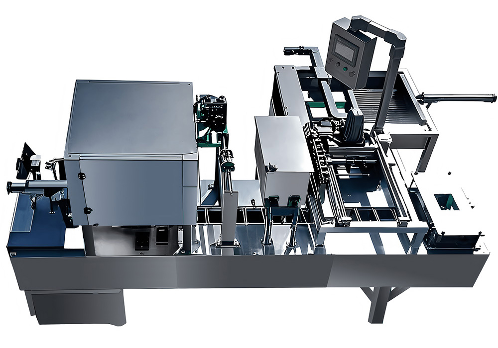 Fully automatic tofu cutting box packing machine